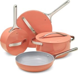 Caraway 12-Piece Non-Stick Ceramic ...