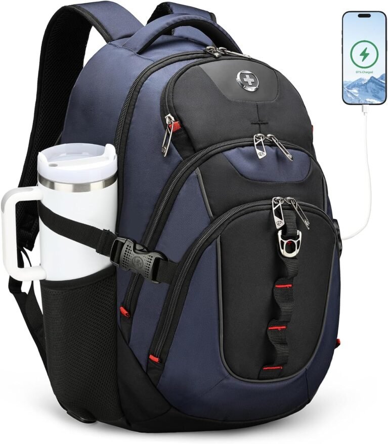 Swissdigital Design Travel Laptop Backpack for Men with USB SD803-12