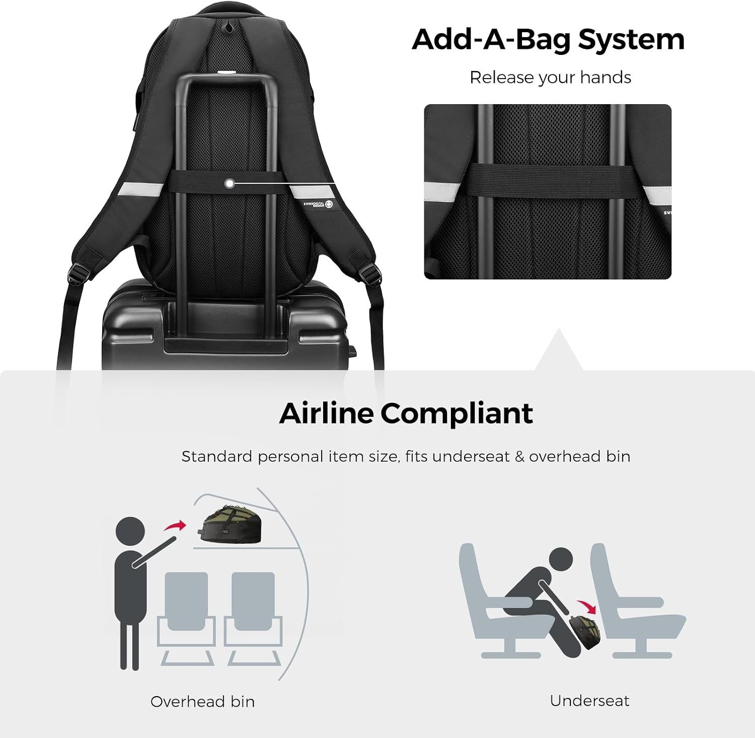Swissdigital Design Travel Backpack for Men with USB Charging Port SD803-26 - Image 6