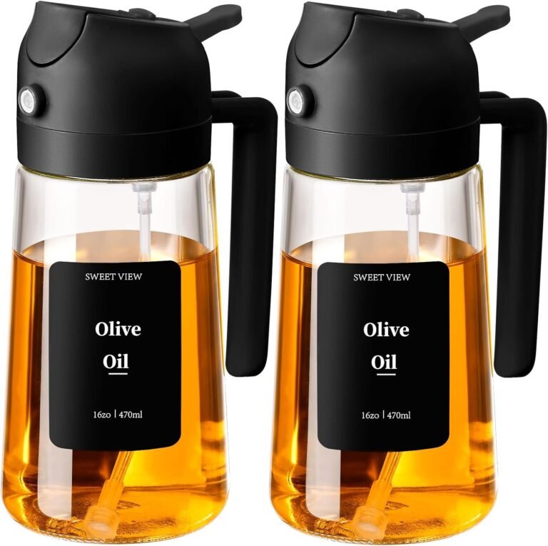 SWEET VIEW 2PCS Oil Sprayer for Cooking 16oz/470ml
