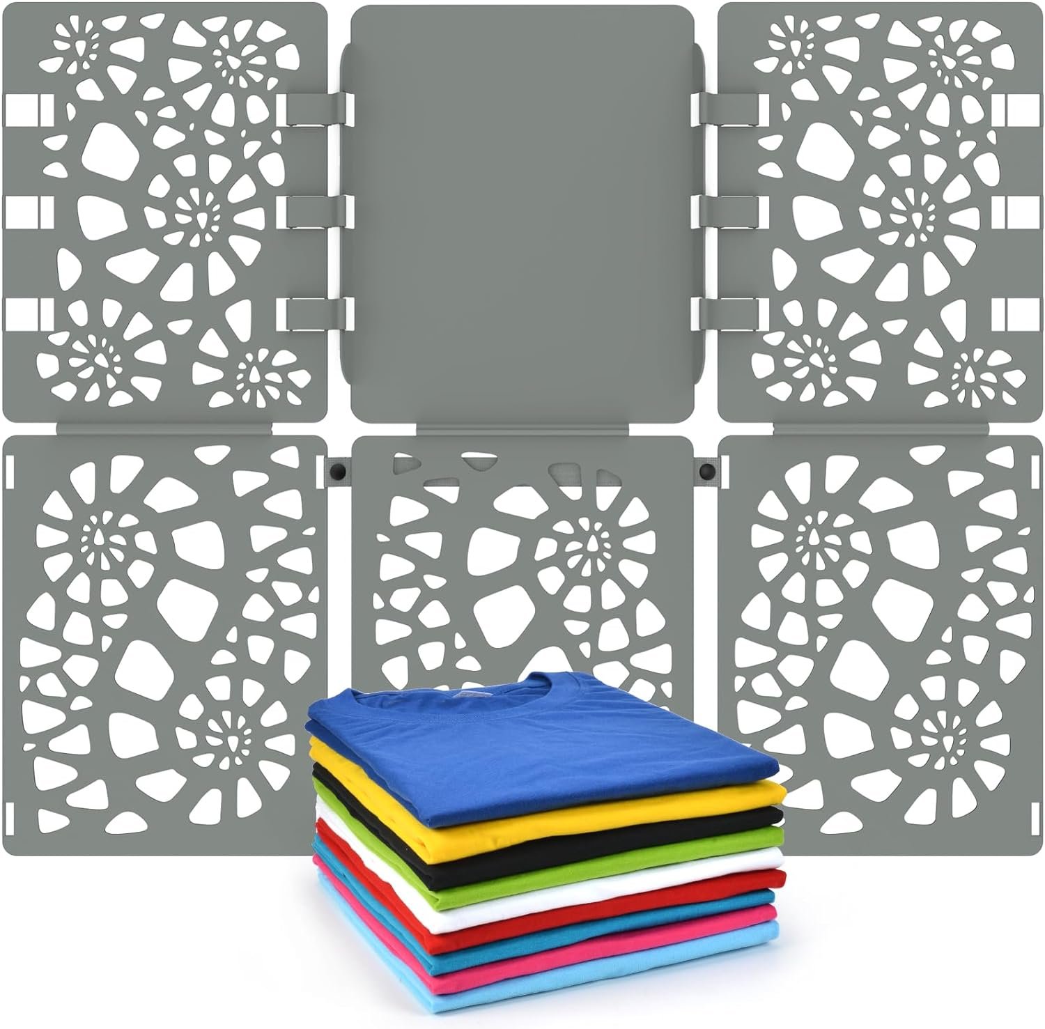 BoxLegend Shirt Folder Board V2 Durable Plastic Clothes Folding Board Grey