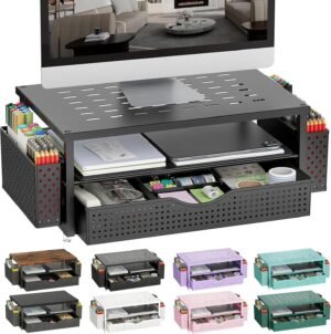 gianotter Monitor Stand with Drawer...