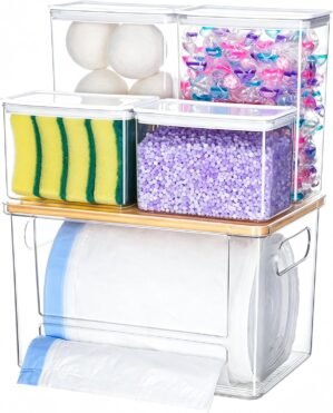 iCASA 5 in 1 Trash Bag Holder Dispe...