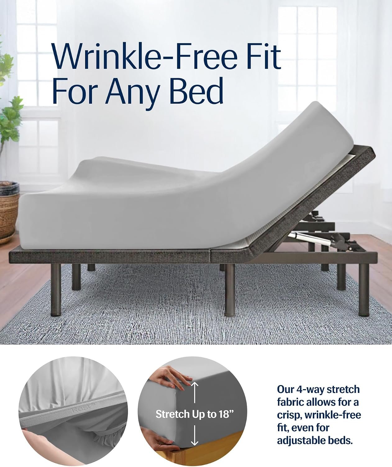 REST® Evercool® + Cooling Sheet Set for Hot Sleepers, Queen - Image 5