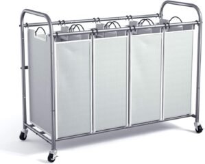 ROMOON Laundry Hamper Sorter Cart, ...