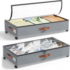 LAMU Under Bed Storage with Wheels,...
