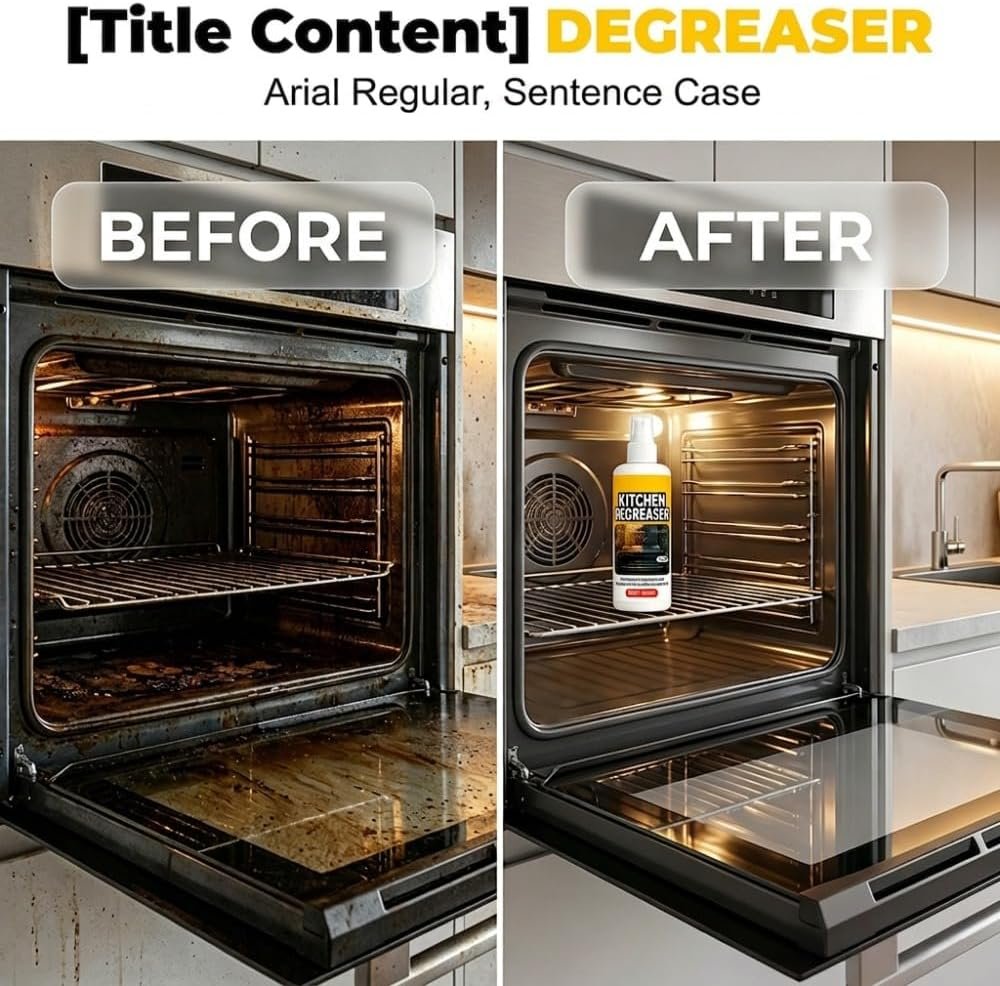 Oven Cleaner, 2026 New Kitchen Degreaser, Spray Grill Cleaner, Heavy Duty Degreaser, Multi-Use for Grills,Oven, Air Fryer, Home & Commercial Kitchen (1pcs, 120ml) - Image 4