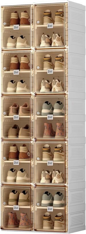 ANTBOX Shoe Organizer Storage Box, ...