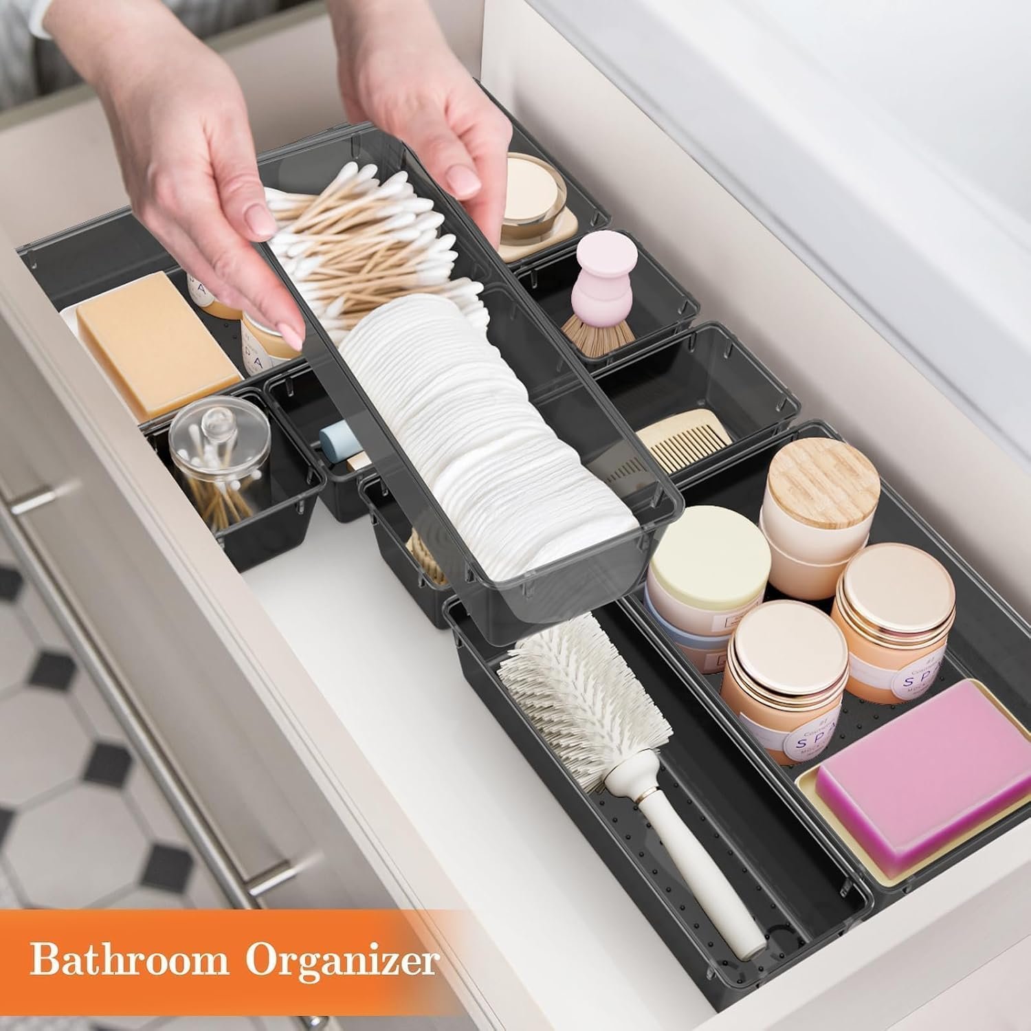 25 PCS Plastic Drawer Organizer, Versatile Organizer Trays & storage Bins - Image 6