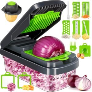 Yusshn Vegetable Chopper, 12-in-1 F...