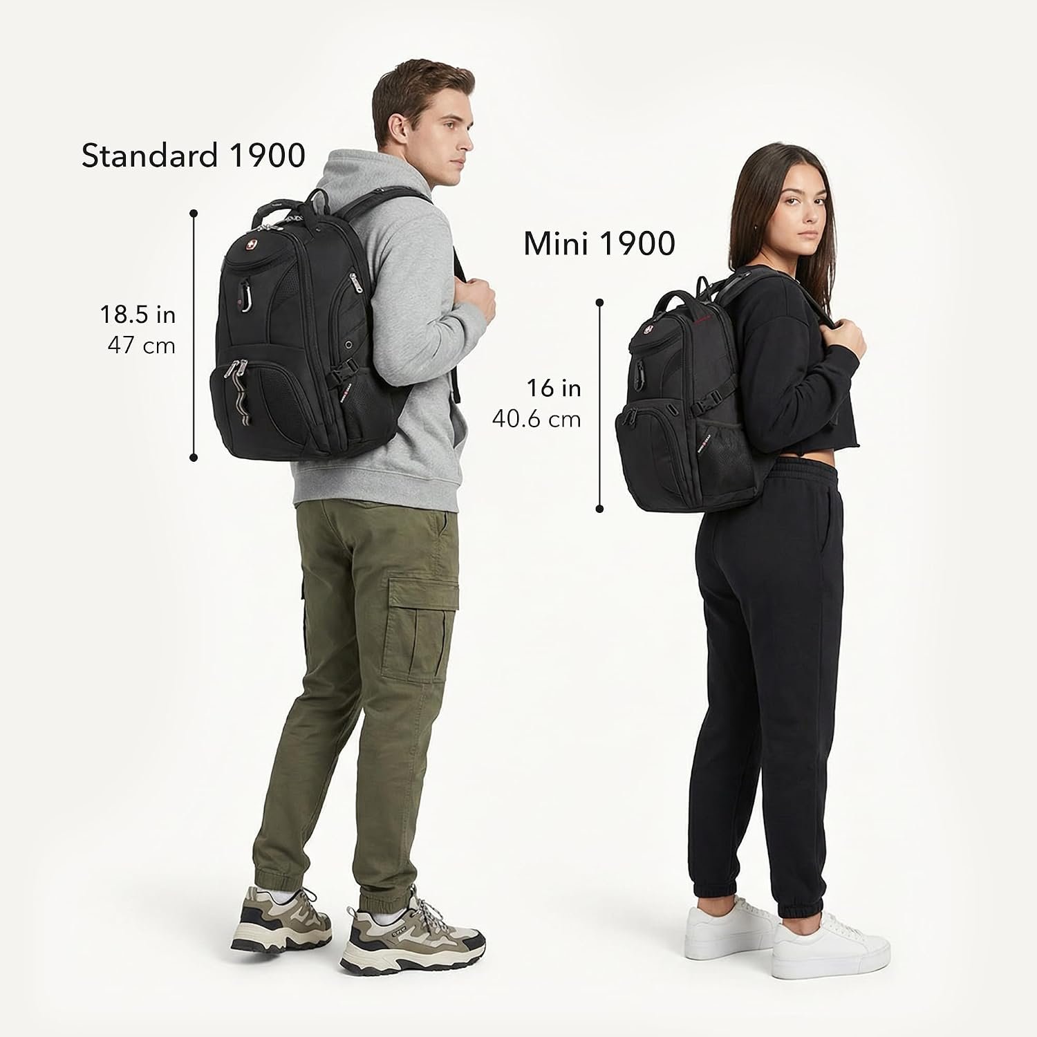 SWISSGEAR 1900 ScanSmart Laptop Backpack, Fits Most 17-Inch Laptops, TSA-Friendly Lay-Flat Design, RFID Protection, and Tablet Pocket, Black, 31L, 18.5-Inch - Image 6