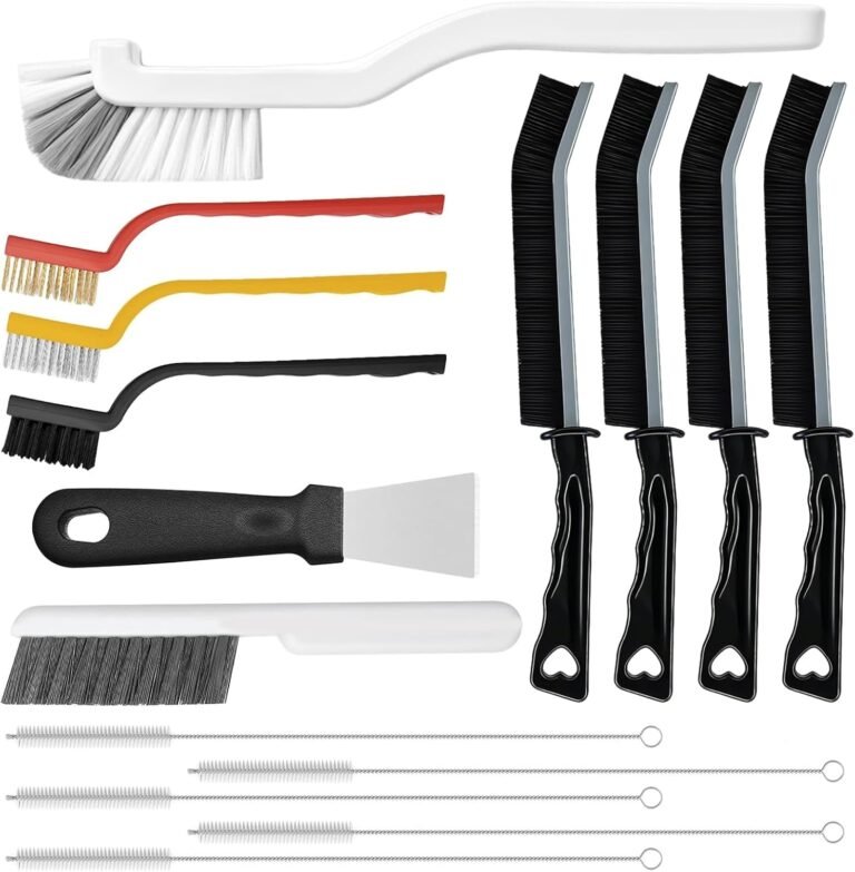 Crevice Cleaning Brush, Multifunctional Grout Brush and Straw Brush, 15 Pcs