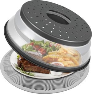 LekDrok 10 Inch Microwave Food Cove...