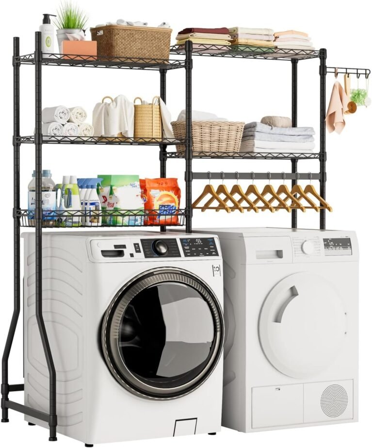 Golpart Laundry Organizer Shelves Over the Washer and Dryer Storage Shelf