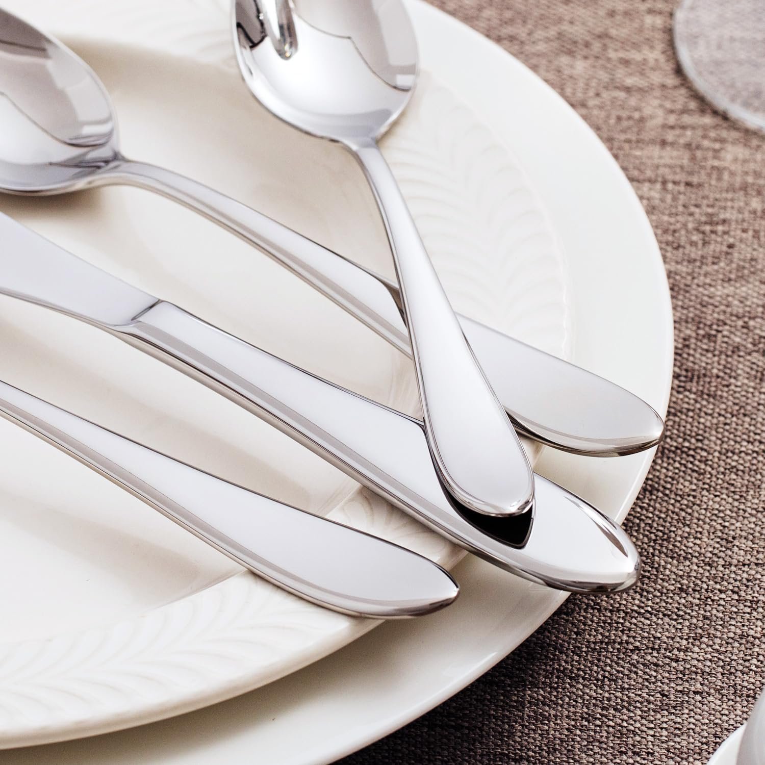 KINGSTONE 40-Piece Silverware Set for 8,18/10 Stainless Steel - Image 5
