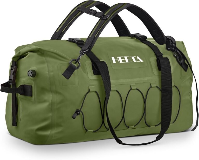 HEETA Waterproof Duffel Bag Travel Motorcycle Dry Bag Backpack 60L/80L/110L