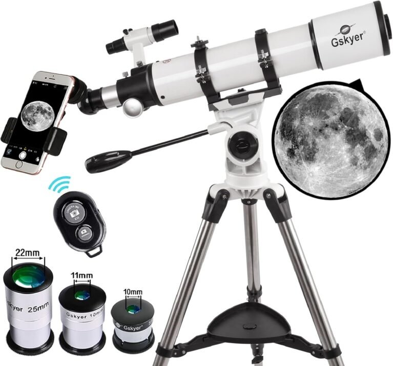Gskyer Telescope 600x90mm AZ Astronomical Refractor Telescope for Adults
