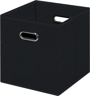 Black Foldable Storage Cubes Bins ,...