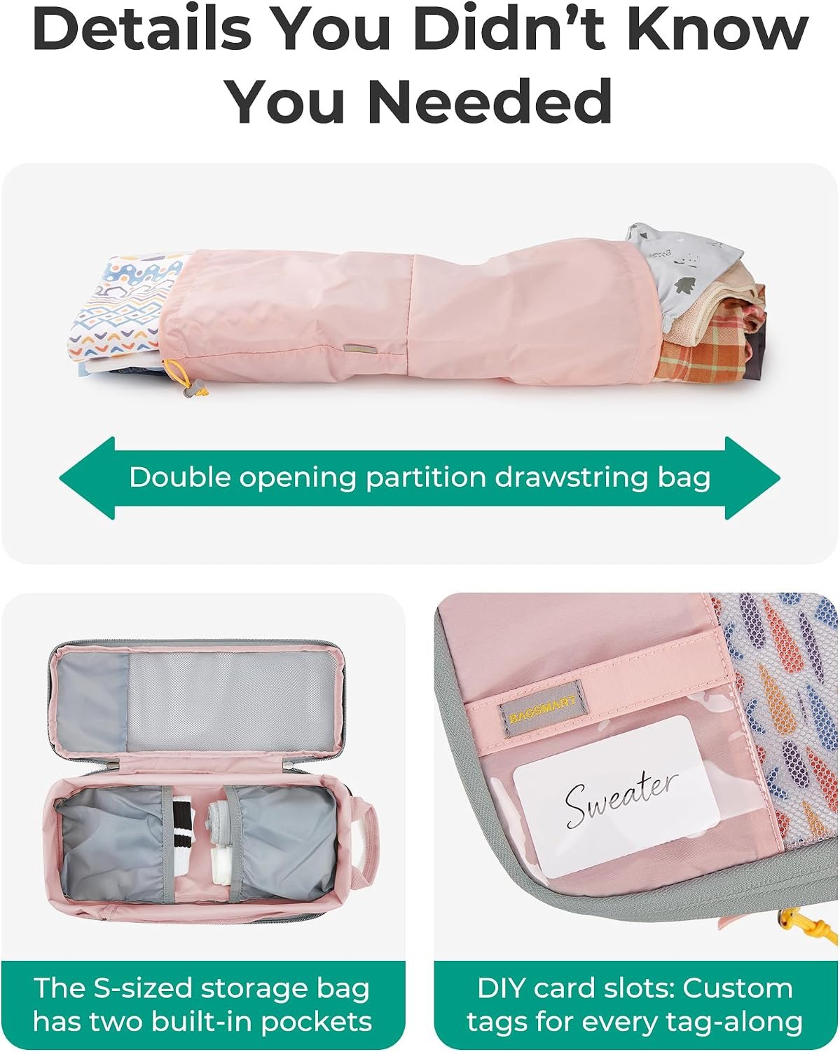 BAGSMART Compression Packing Cubes for Travel Essentials - Image 4