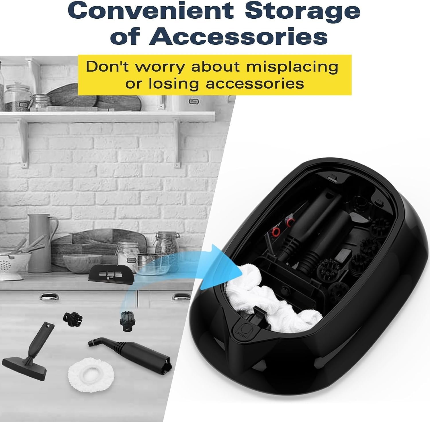 Waitbird steam cleaner base, detachable, easy to assemble, with wheels for easy movement, suitable for home steam cleaners. - Image 3
