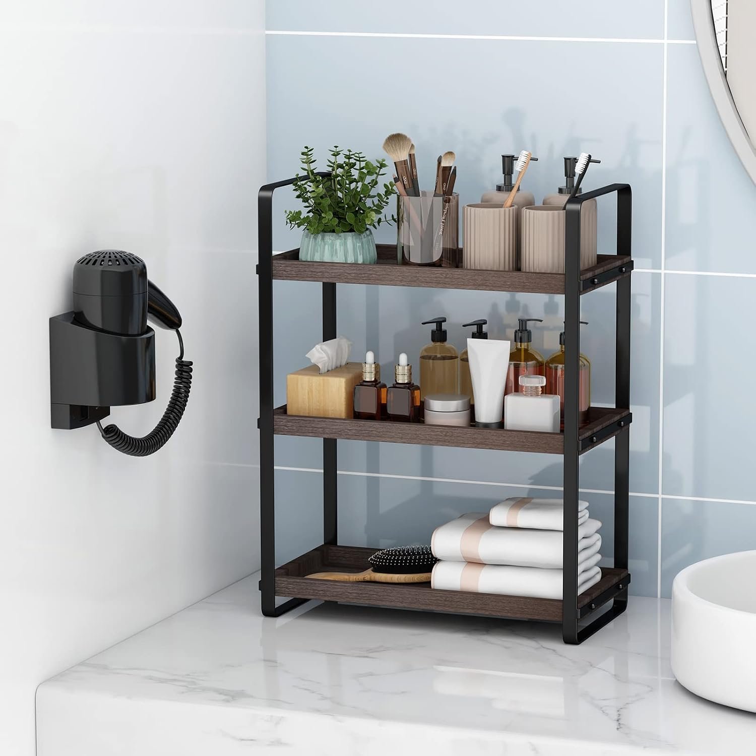 HNRLOY Bathroom Counter Organizer, Bathroom Counter Shelf, Makeup Organizer - Image 6