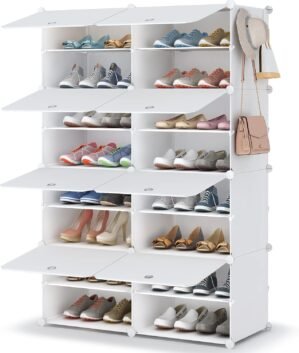 HOMIDEC Shoe Rack Organizer 32 Pair...