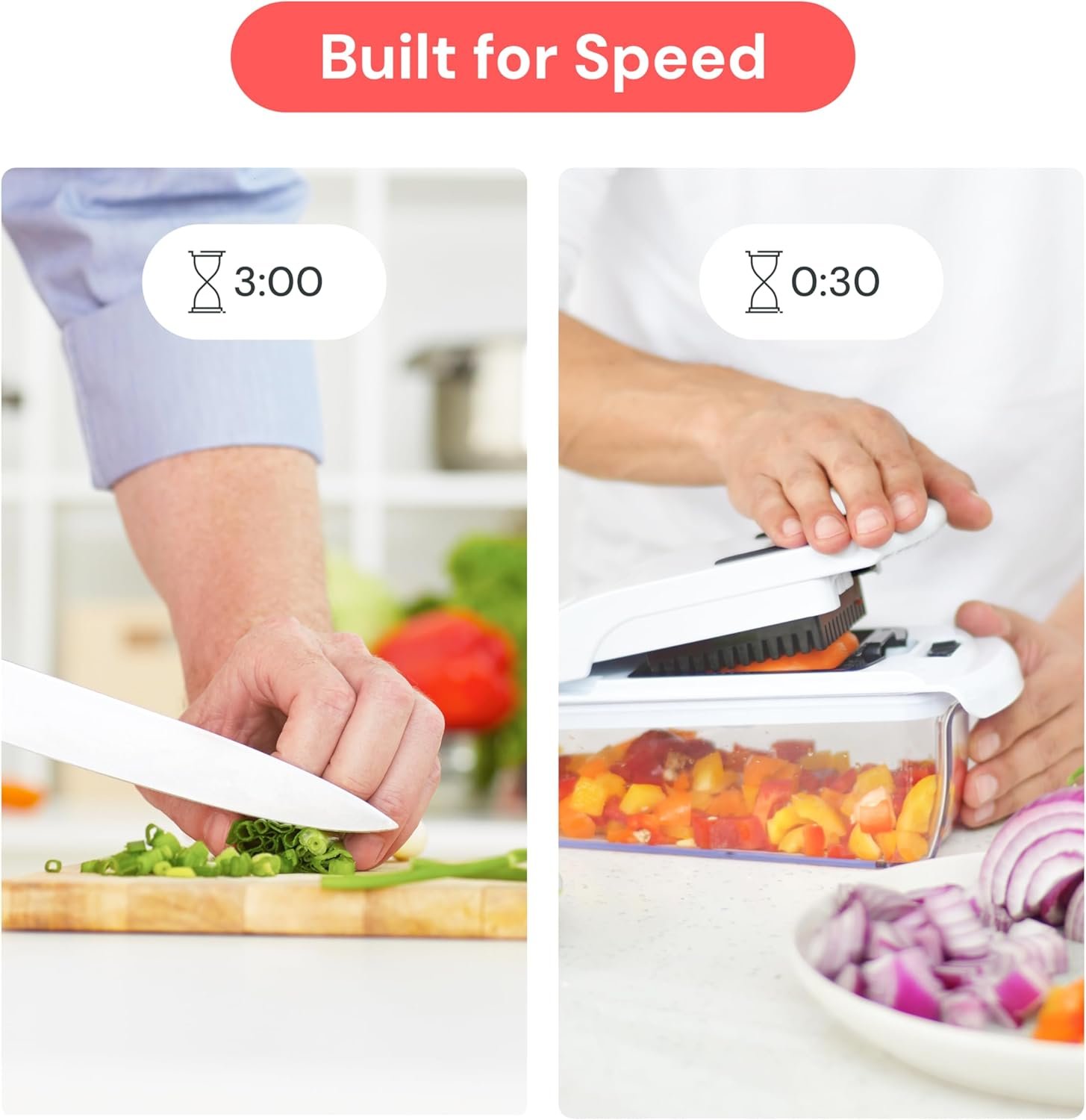 Fullstar Pro Original Vegetable Chopper & Spiralizer, Kitchen Prep Tool - Image 3