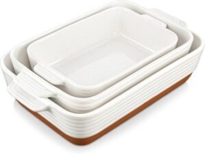 MALACASA Casserole Dishes for Oven,...