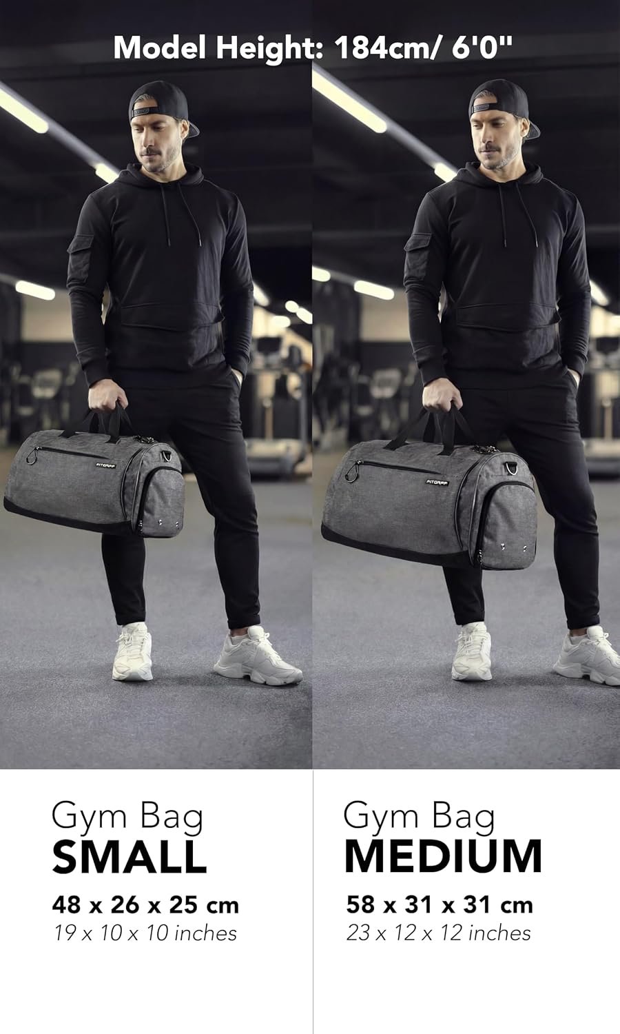 Fitgriff® Gym Bag for Men & Women with Shoe & Wet Compartment - Duffle Bag for Travel, Sports, Fitness & Workout - Image 3