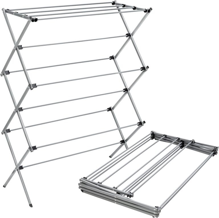 Honey-Can-Do Oversized Collapsible Clothes Drying Rack, 35", 50 lb, Grey