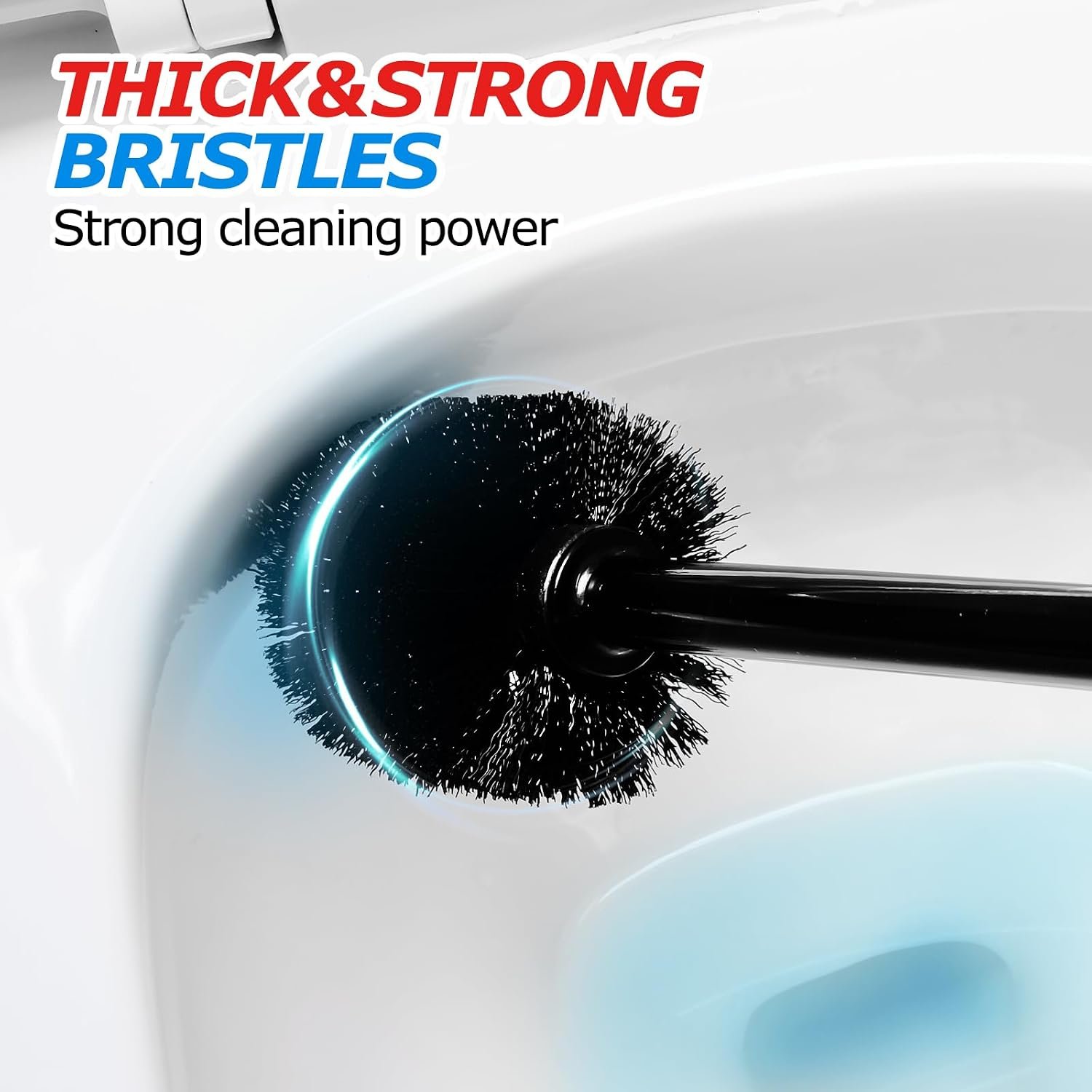 FORASTO 2in1 Toilet Brush and Plunger Set - Bathroom Bowl Holder Combo - Image 5