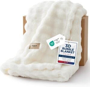 Bedsure 3D Cloud Bubble Blanket, So...