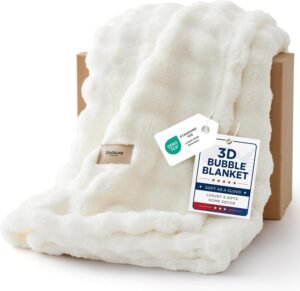 Bedsure 3D Cloud Bubble Blanket, So...