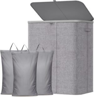 Lifewit 185L 3 Section Laundry Hamp...