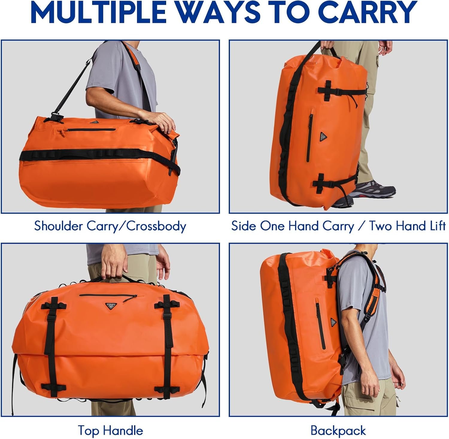 Haimont IPX7 Waterproof Roll-Top Dry Duffel Backpack Bag - Image 6