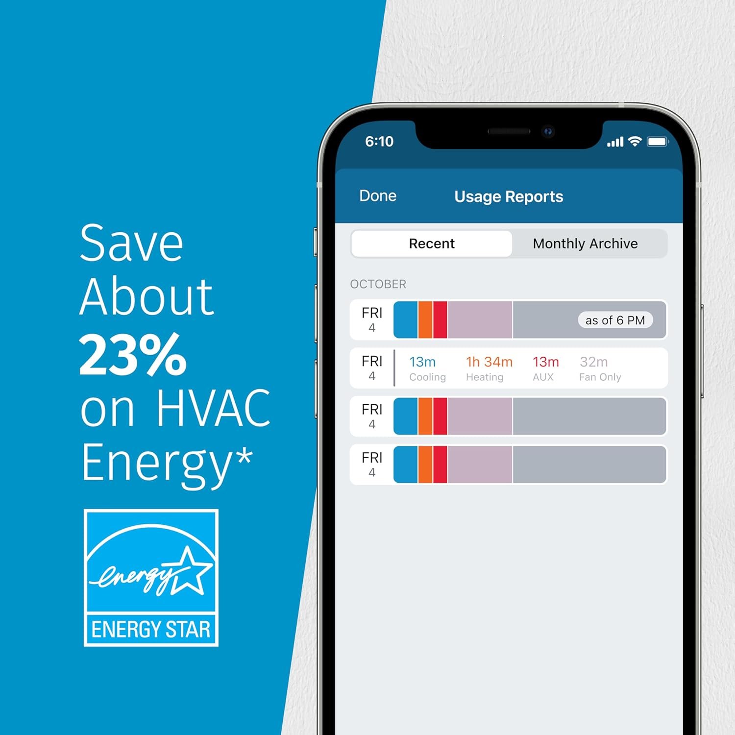 Sensi Smart Thermostat, Wi-Fi, DIY, Alexa, Energy Star Certified, ST55 - Image 9