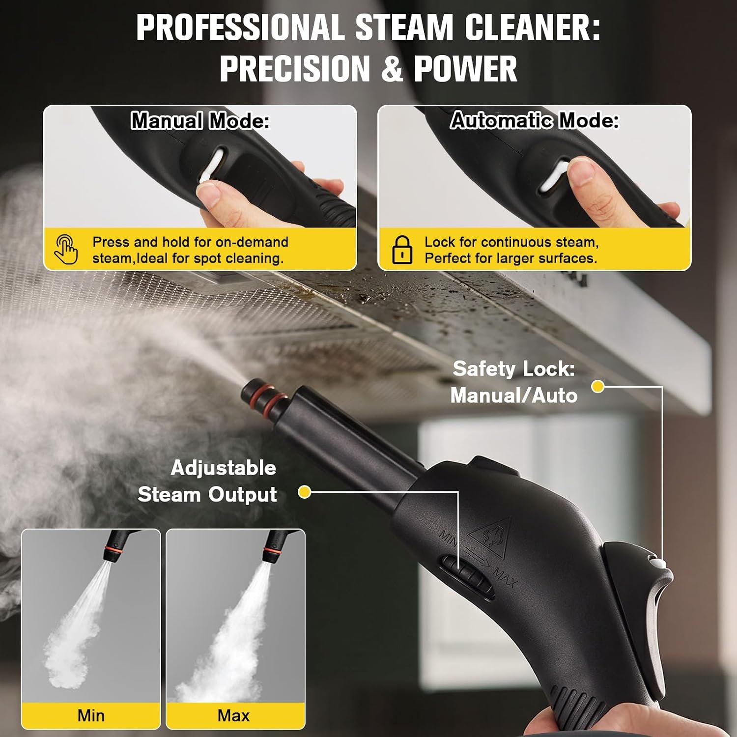 Waitbird 4.5 Bar 300°F Steam Cleaner for Bathroom, Kitchen, Floor & Grout - Image 5