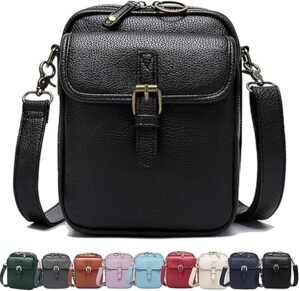 Leather Crossbody Bag for Women,Ant...