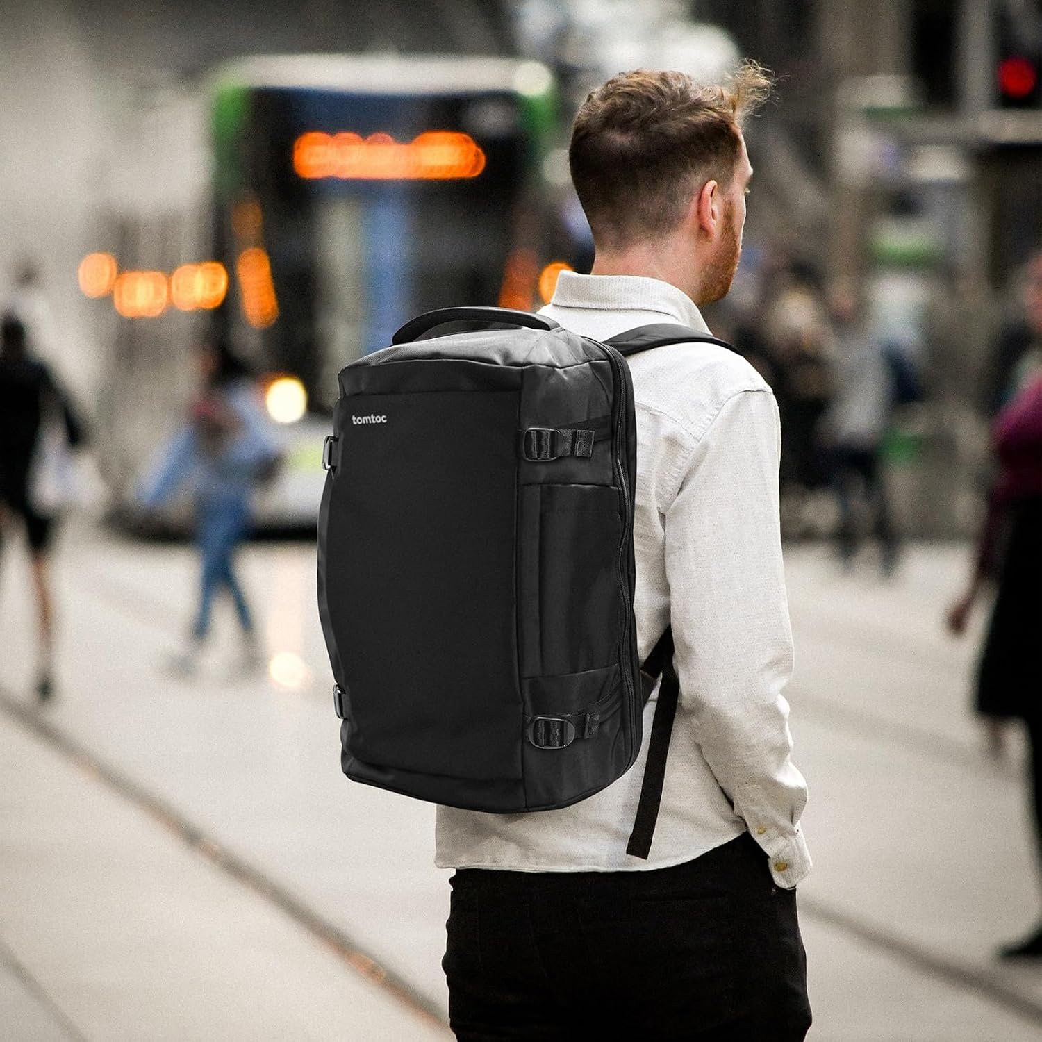 tomtoc Travel Backpack 40L, TSA Carry On Bag Flight Approved, PFAS Free - Image 8
