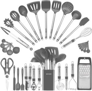 Kitchen Utensil Set-Silicone Cookin...