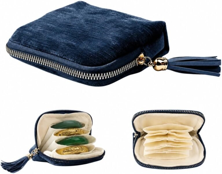 Jewelry Organizer Case, Travel Jewelry Pouch Small Jewelry Travel Case