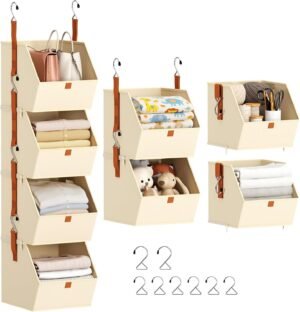 Homsorout Hanging Closet Organizer ...