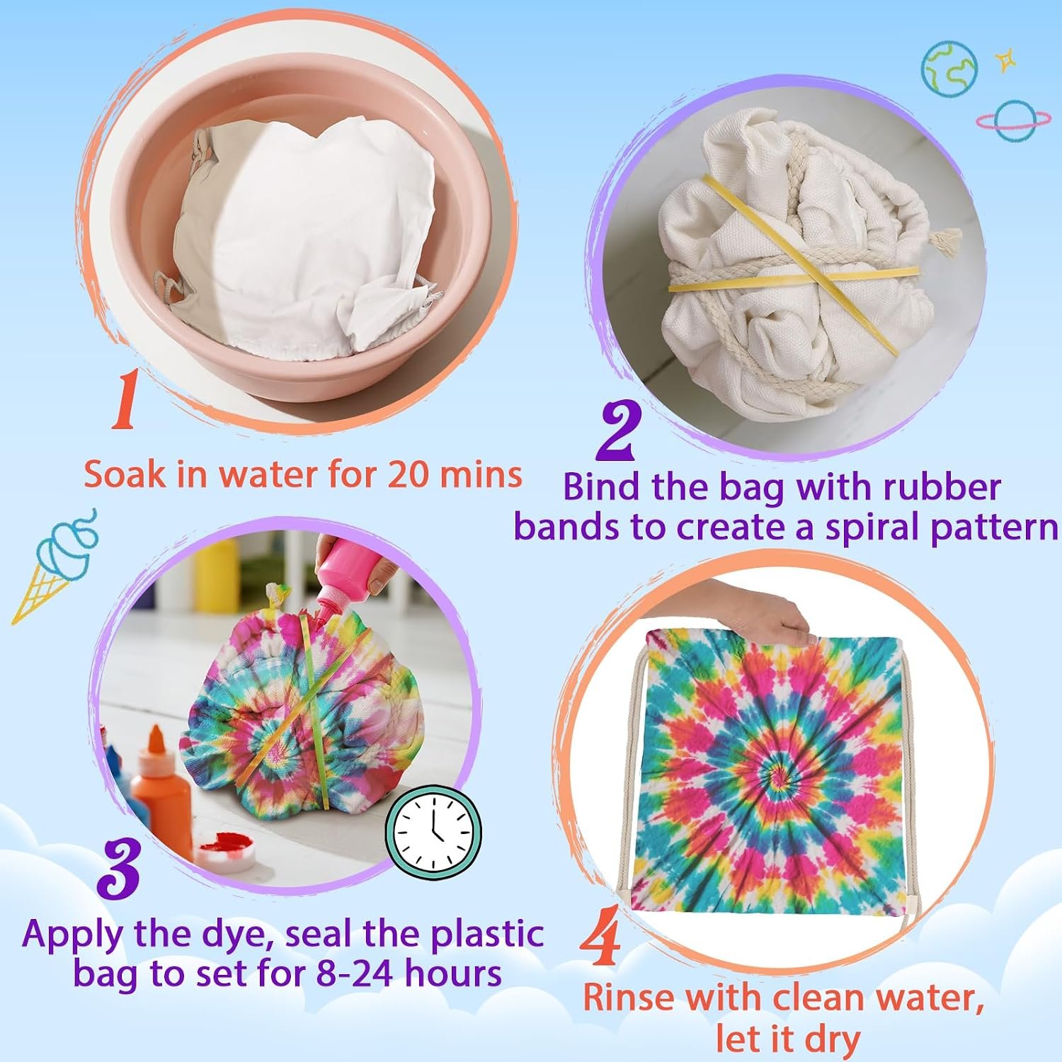 24pcs Drawstring Backpack Sublimation Blanks - Image 4