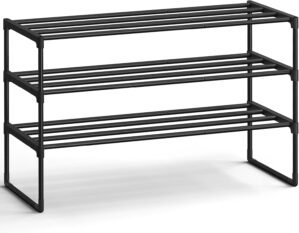 SONGMICS Shoe Rack, 3-Tier Shoe Org...