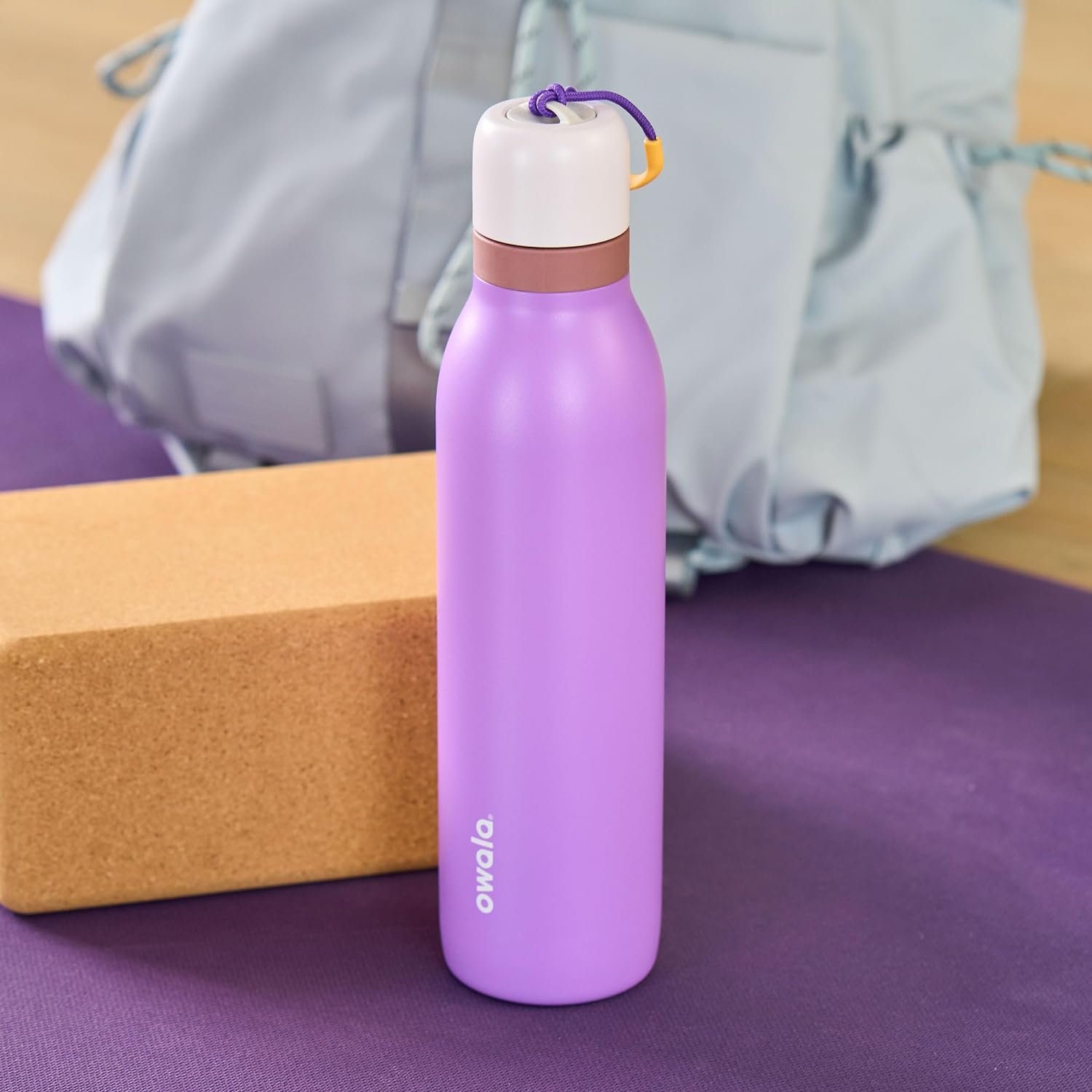 Owala FreeSip Twist Stainless Steel Water Bottle 24 oz California Grapevine - Image 6