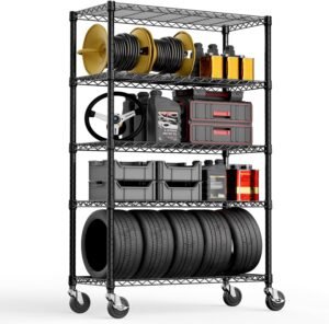 M MZG 5-Shelf Storage Shelves,Wire ...
