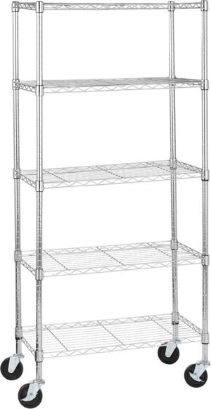 Amazon Basics 5-Shelf Adjustable, H...