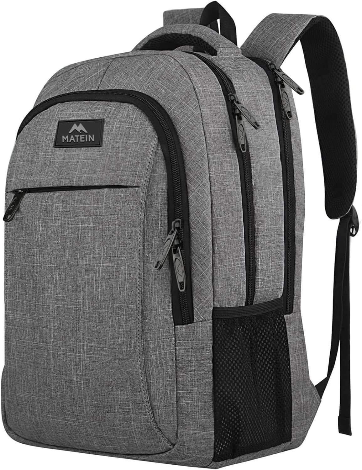 MATEIN Travel Laptop Backpack, 15.6 Inch College School Computer Bag, Grey