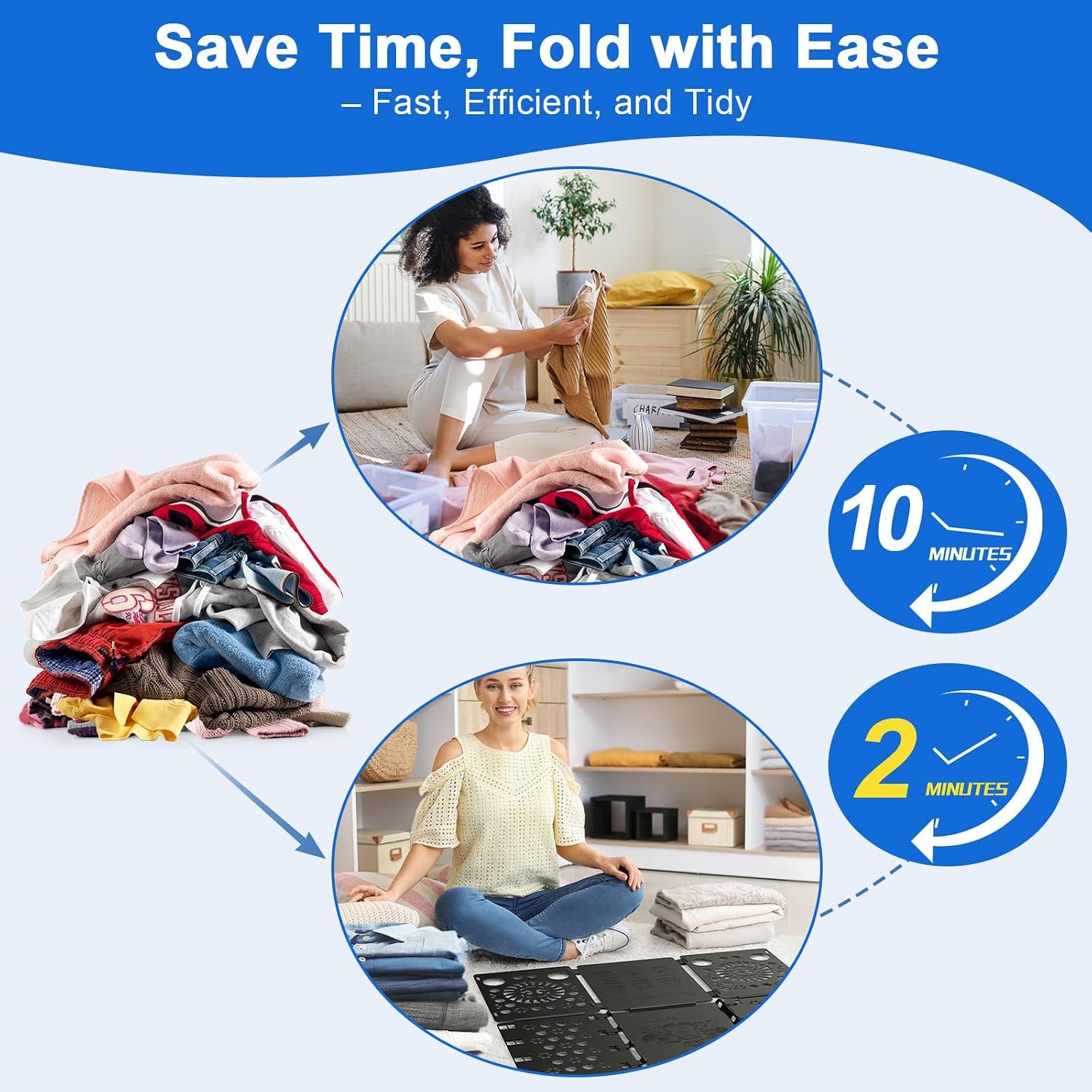 BoxLegend V3 Shirt Folder Board Tshirt Clothes Folding Board Durable Black - Image 3
