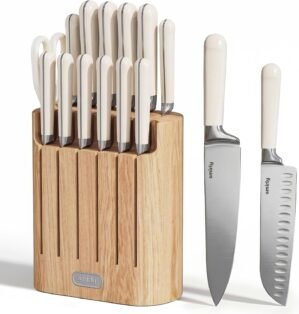 SMIRLY 14-Piece Kitchen Knife Set w...